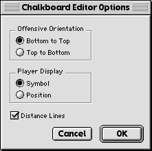 Chalboard Options Dialog
